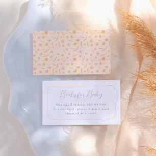 Carte D'accompagnement Baby shower floral délicieux de printemps