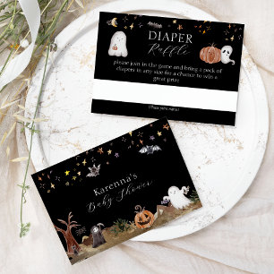 Carte D'accompagnement Baby shower Halloween Boho Déchets Raffle