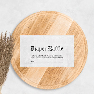 Carte D'accompagnement Baby shower journal Déchets de papier