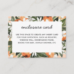 Carte D'accompagnement Baby shower Little Cutie