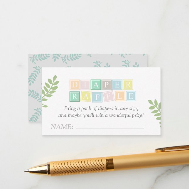 Carte D'accompagnement Baby shower lunaire neutre selon le sexe (Devant/Arrière en situation)