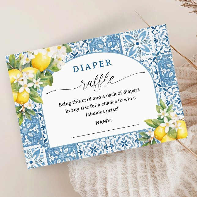 Carte D'accompagnement Baby shower méditerranéen Boîtier à roulettes (Créateur téléchargé)