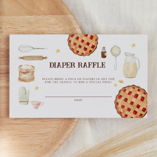 Carte D'accompagnement Baby shower moderne à tarte Cutie Raffin de couche