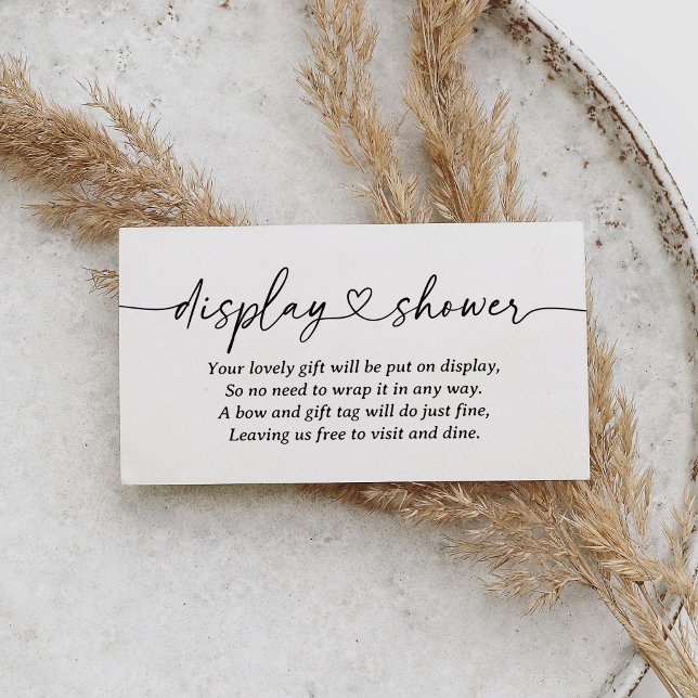 Carte D'accompagnement Baby shower moderne avec douche (Créateur téléchargé)