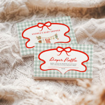 Baby Shower Moderne Tirage au Sort de Couches « Po