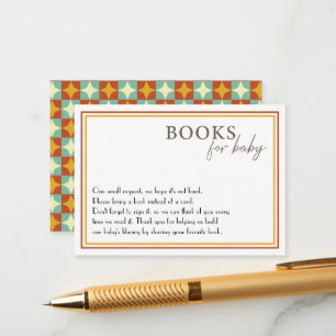 Carte D'accompagnement Baby shower Motif géométrique pour bébé