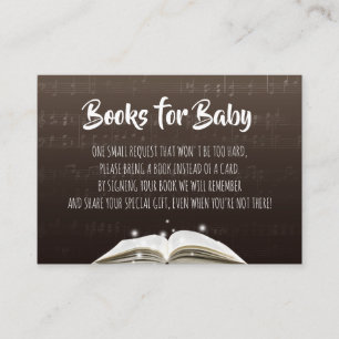 Carte D'accompagnement Baby shower musical Apportez une notice
