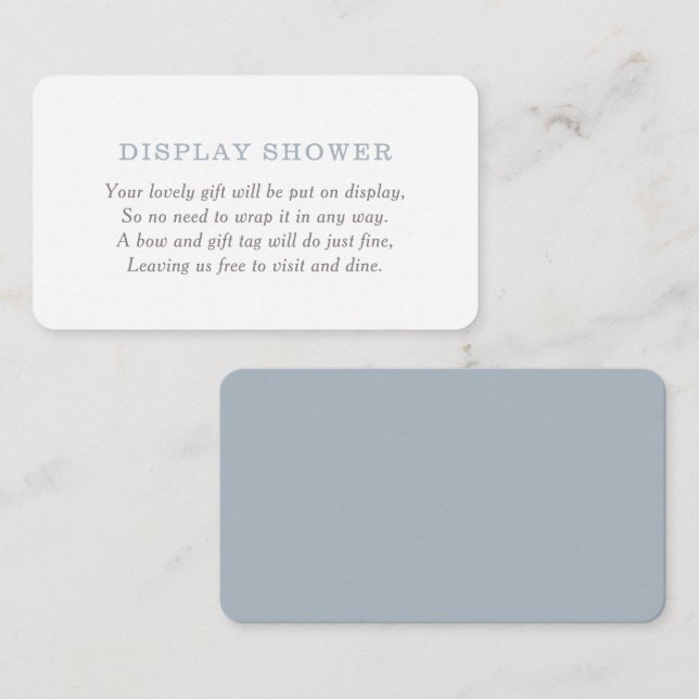 Carte D'accompagnement Baby shower nautique douche (Devant / Derrière)