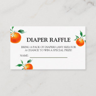 Carte D'accompagnement Baby shower orange, Baby shower Déchets Raffle