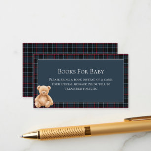 Carte D'accompagnement Baby-Shower Ourson Teddy Classique Prépa