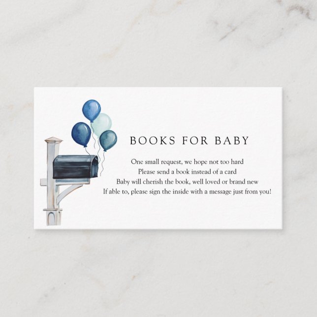 Carte D'accompagnement Baby shower par courrier Envoyer un livre (Devant)