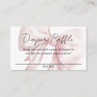 Baby shower Pastel Pink Bow Diaper