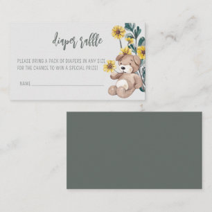 Carte D'accompagnement Baby shower rustique de Raffle Boho