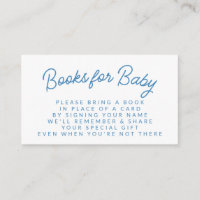 Baby shower simple Blue Playing Book