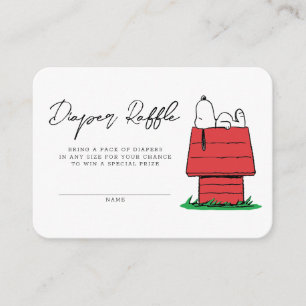 Carte D'accompagnement Baby shower Snoopy Peanuts Fromage de couches