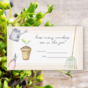 Carte D'accompagnement Baby shower Sprout - devinez combien de bonbons