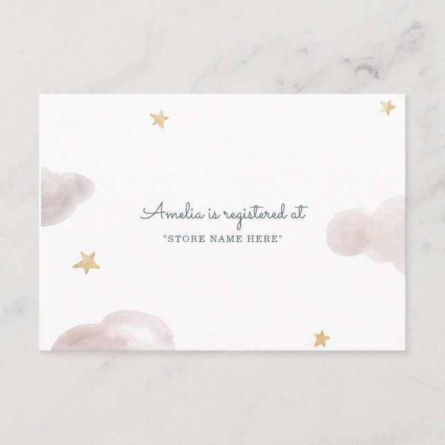 Carte D'accompagnement Baby shower Sweet Dreams (Devant)