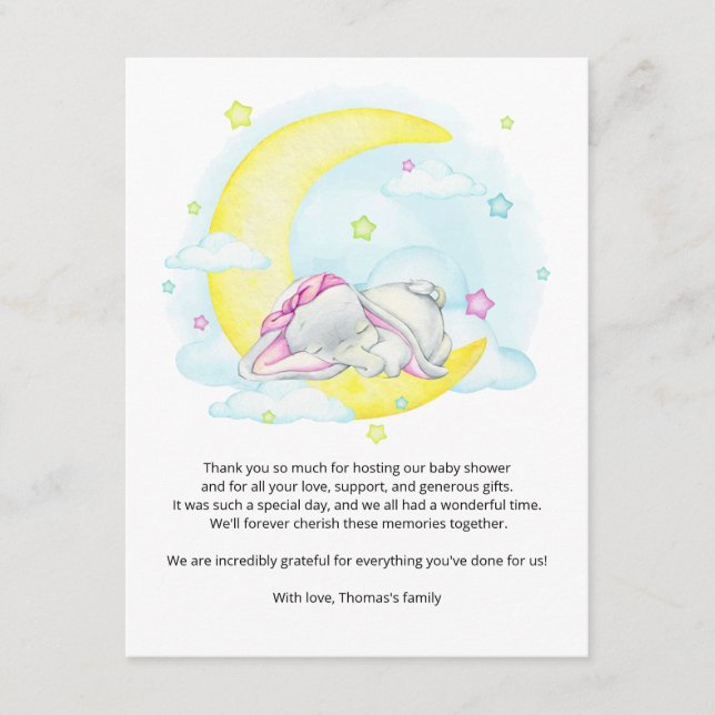 Carte D'accompagnement Baby shower Sweet Dreams (Devant)