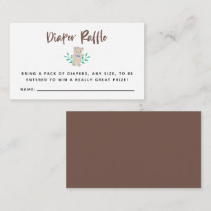 Carte D'accompagnement Baby shower Teddy Bear Raffin