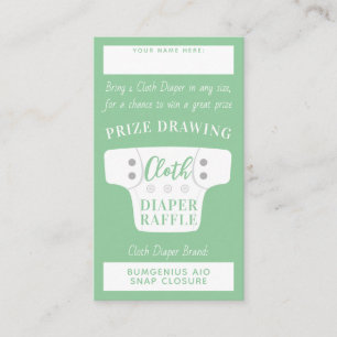 Carte D'accompagnement Baby shower Tickets Repas de Quitrine de Linge Ver