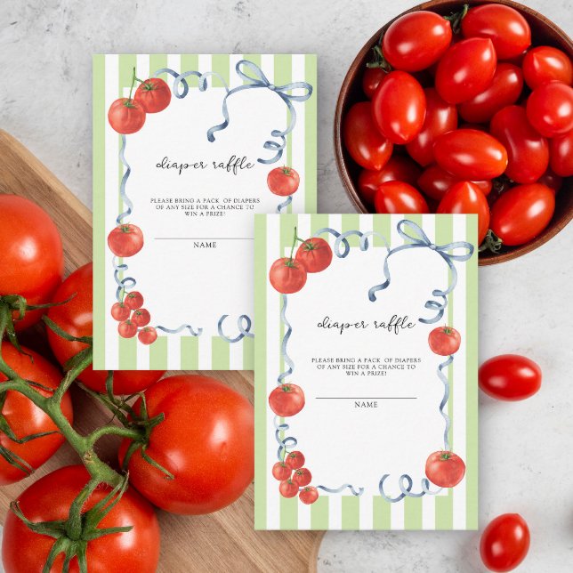 Carte D'accompagnement Baby shower tomate - tomate tomate tomate (Créateur téléchargé)