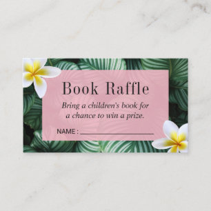 Carte D'accompagnement Baby shower Tropical Réserver Raffle Billets