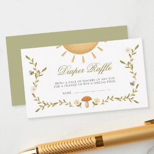 Carte D'accompagnement Baby shower vintage Déchets