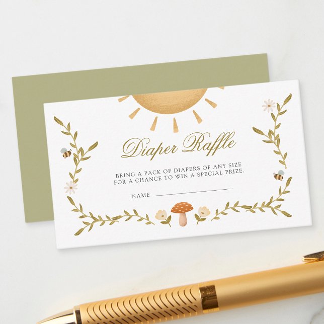 Carte D'accompagnement Baby shower vintage Déchets (Créateur téléchargé)