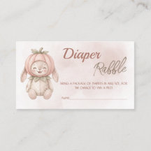 Baby Shower Vintage Diaper Raffle à la citrouille