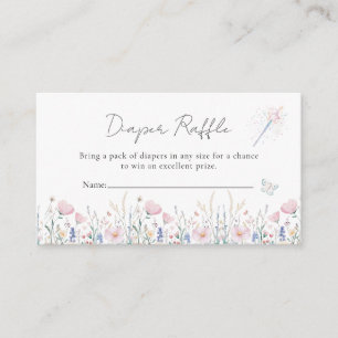 Carte D'accompagnement Baby shower Whimsical Enchanted Fleur sauvage Fair