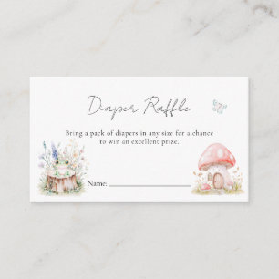 Carte D'accompagnement Baby shower Whimsical Enchanted Fleur sauvage Fair
