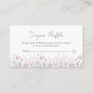 Carte D'accompagnement Baby shower Whimsical Enchanted Fleur sauvage Fair