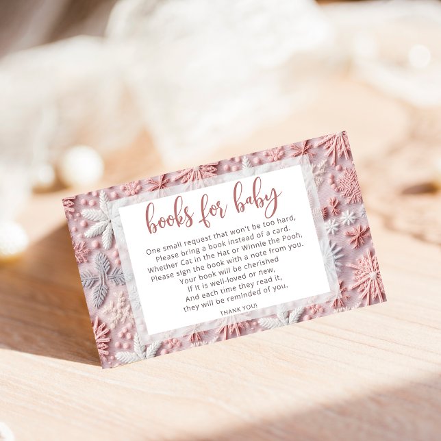 Carte D'accompagnement Baby showers de Snowflakes pour bébé (Créateur téléchargé)