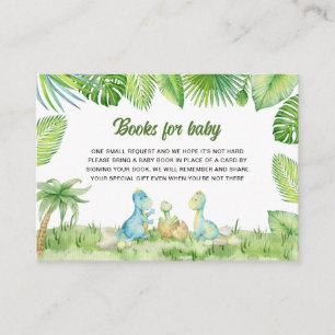 Carte D'accompagnement Baby showers Dinosaur Livres pour bébé