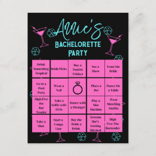 Carte D'accompagnement Bachelorette Party Bingo Las Vegas