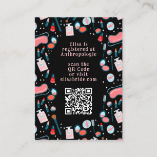 Carte D'accompagnement Bachelorette spa de jour beauté CUSTOM QR CODE