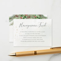 Baies d'hiver rustiques Pine Cône Mariage de verdu