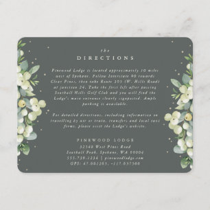 Carte D'accompagnement Baies vertes+Eucalyptus Directions Bords