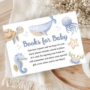 Carte D'accompagnement Bain de bébé baleine garçon livres pour bébé océan