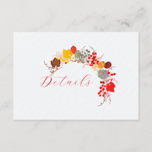 Carte D'accompagnement Baiser Français Fleurs de Raisin de Baie Douce Mar