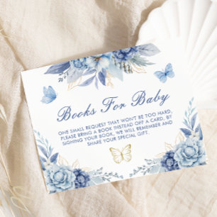 Carte D'accompagnement Baisers à papillon et voeux de bébé Livres pour bé