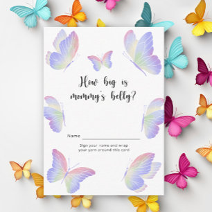 Carte D'accompagnement Baisers papillon Quelle taille est le jeu ventre d