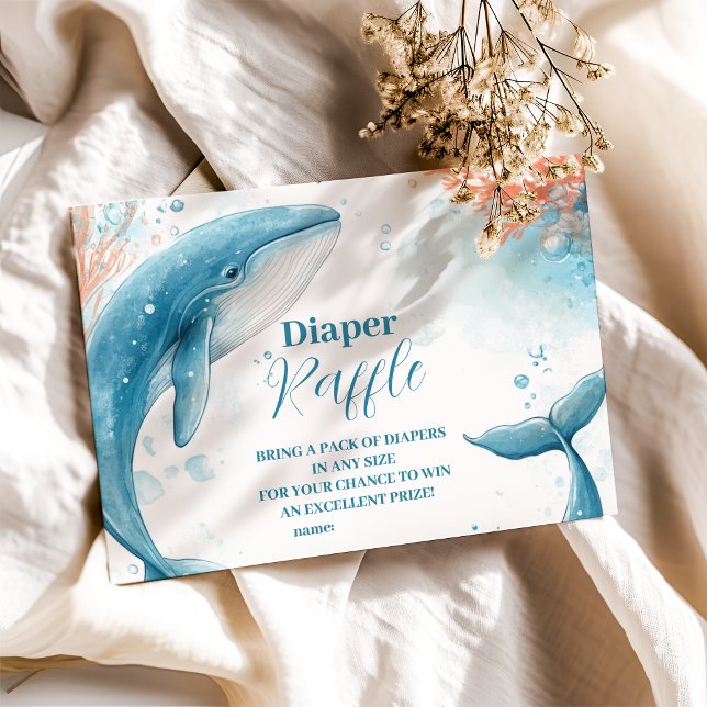 Carte D'accompagnement Baleine d'eau sous le raffle de diappeur de mer (Créateur téléchargé)