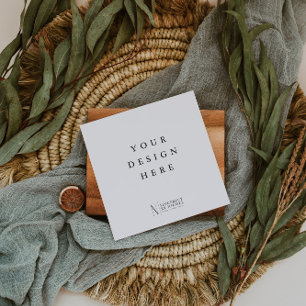 Carte D'accompagnement Balise Carré De 2,5 Pouces Ou Insertion D'Impressi