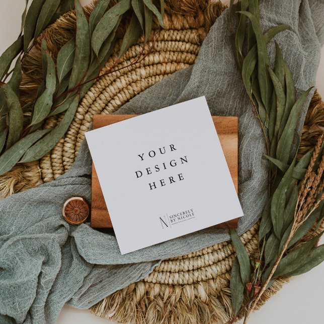 Carte D'accompagnement Balise Carré De 2,5 Pouces Ou Insertion D'Impressi (Créateur téléchargé)