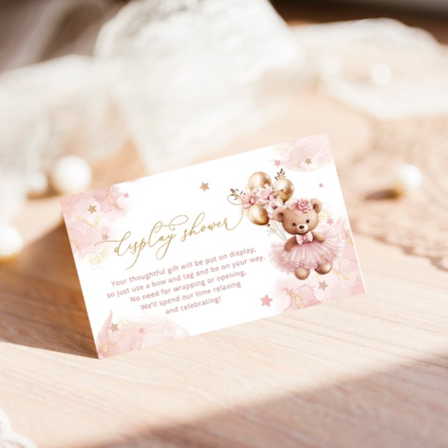 Carte D'accompagnement Ballons à oreilles en peluche mignonette Affichage (Créateur téléchargé)