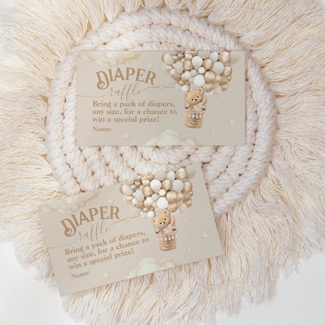 Carte D'accompagnement Ballons d'ours en peluche Bearly Wait Baby shower  (Créateur téléchargé)