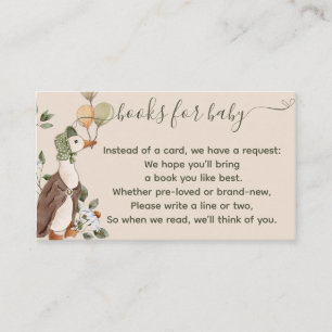 Carte D'accompagnement Ballons mignonnes Mère Oie Livres pour Baby shower