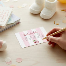 Bandes roses livres cerise pour Baby Shower