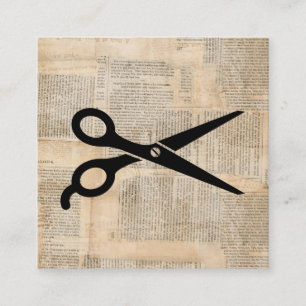 Carte D'accompagnement Barber Shews Style Texte Vintage Art